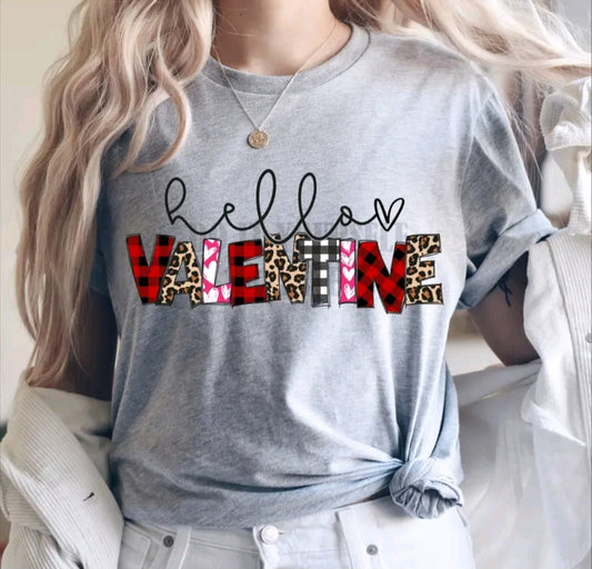 Hello Valentine Patchwork T-Shirt