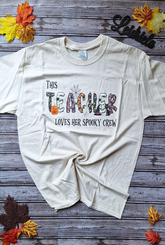 This Teacher Loves Her Spooky Crew T-Shirt