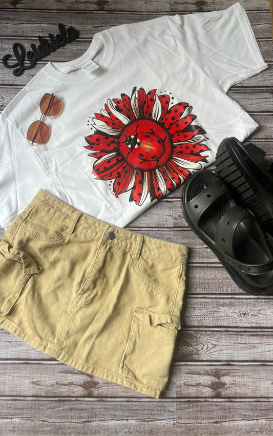 Lady Bug Sunflower T-Shirt